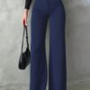 2026 New Style Commuting High Waisted Straight Leg Pants For Women, Spring And Autumn New Style, Slim Fit And Slimming, Black Suit Pants