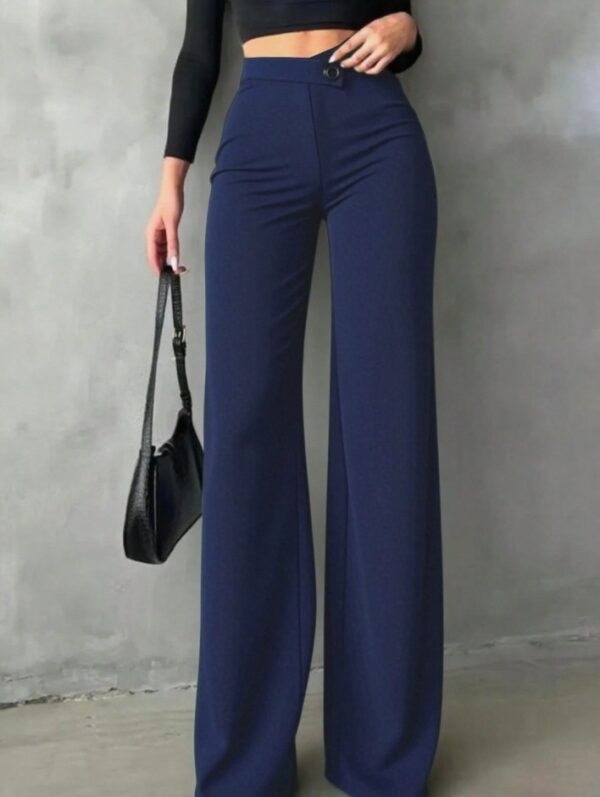 2026 New Style Commuting High Waisted Straight Leg Pants For Women, Spring And Autumn New Style, Slim Fit And Slimming, Black Suit Pants