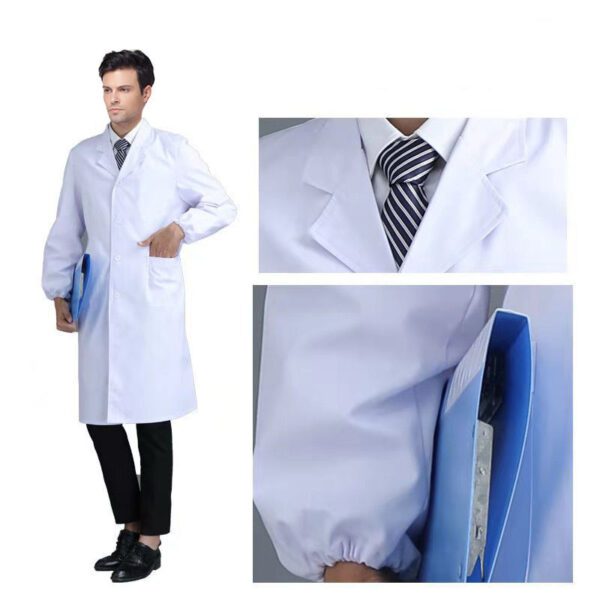 44936bc9-75b5-40c4-bbae-ffd1f3200f12.jpg Food Factory Pharmacy White Coat Comfortable