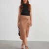 4803dd20-28a6-490c-b635-dac454c9237e.jpg Women's Split Mid-length Hot Girl Leather Hip Skirt