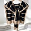 48b0d80e-29c5-4eab-ba13-3bb386f2731a.jpg Fashionable Striped Knitted Cape For Women