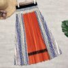 49fefd7f-94f3-4017-924d-96e9b36ef979.jpg New Women's Skirts Stitching Pleated Skirt Bohemian Plaid A-line Skirt