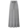 Europe And The United States Large Size Women's Fashion Knitted Skirt 200kg High Waist Long Slit A- Line Skirt Elastic Knee