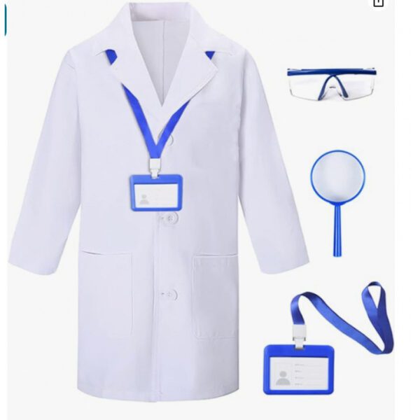 Childrens Doctor Costume White Lab Coat Role-playing Set