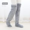 4a907691-296e-4c27-9306-537172c11f54_trans.jpeg Over Knee High Fuzzy Long Socks Winter Warm Cold Leg Knee Joint Cold-proof Stockings Home Floor Sleeping Socks