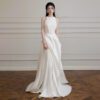 4de76679-987e-45bb-9fe6-89eb9b30e791.jpg French-style Strapless Lightweight Wedding Dress Chic And Luxe Satin