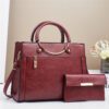4e27b813-79ff-464a-846f-3990cd96b9f6.jpg Large Capacity Bag Women's Special-interest Design Handbag Two-piece Set