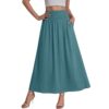 Loose-fit Flared Midi Skirt For Women