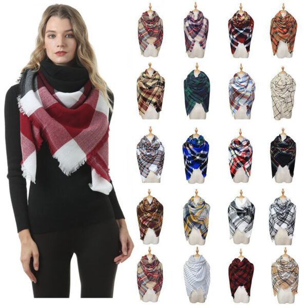4f4d0ec2-41f8-43b9-bb40-485445e412c8.jpg Plaid-print Versatile Neck Scarf Shawl