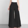 In-Stock Foreign Trade 2026 Ebay Aliexpress Wish Spring Ol Women's Solid Color High-Waisted Wide-Leg Pants Thin Casual Pants