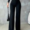 2026 New Style Commuting High Waisted Straight Leg Pants For Women, Spring And Autumn New Style, Slim Fit And Slimming, Black Suit Pants