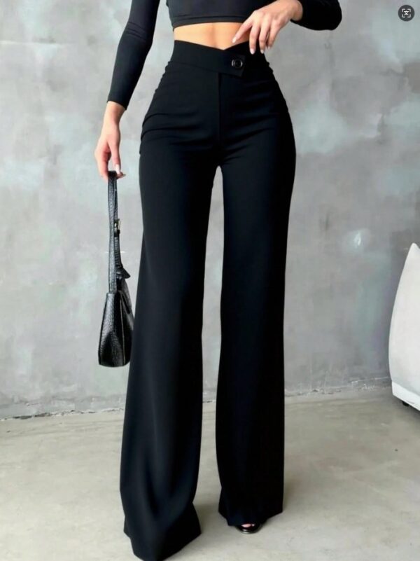 2026 New Style Commuting High Waisted Straight Leg Pants For Women, Spring And Autumn New Style, Slim Fit And Slimming, Black Suit Pants