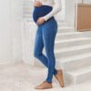 55c0f89e-f10a-4c00-a6f8-412dd84e0ffd.jpg Womens Mid-Waist Stretch Maternity Jeans