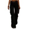 European And American Cross-border Independent Station Amazon Explosions Women's Retro Tassel Faux Suede Micro Horn Casual Pants
