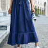 Ladies Fashion Casual Denim Skirt Women
