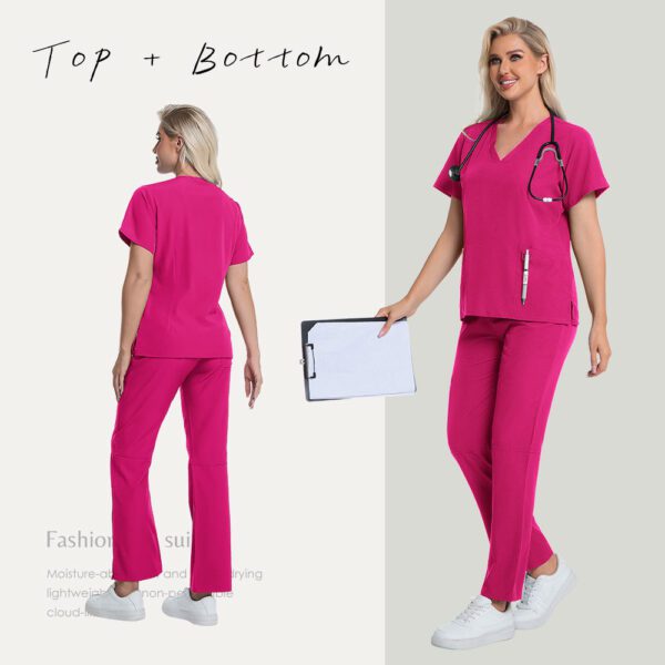 584e640e-8e5c-4d62-a52f-96448adb8e89.jpg Operating Room Nurses Scrub Uniforms Female Doctors Short Sleeves