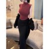59e9c285-99d7-4424-8420-10e9994a2b06.jpg Double-layered Pleated Long Mermaid Skirt