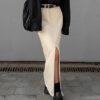5a74b5a3-2a55-4482-b25d-c89e486d5577.jpg Women's Temperament Slim-fitting Simple Versatile Skirt
