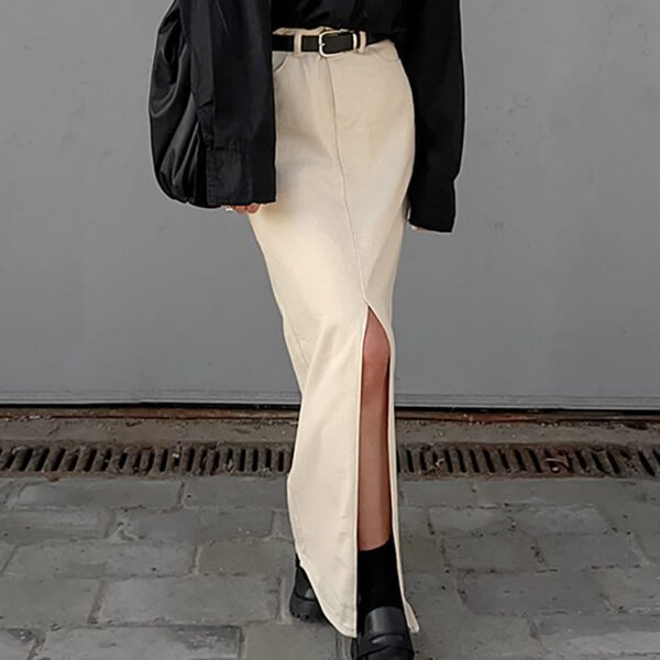 5a74b5a3-2a55-4482-b25d-c89e486d5577.jpg Women's Temperament Slim-fitting Simple Versatile Skirt