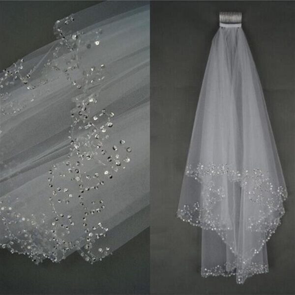 Beaded sequin wedding dress