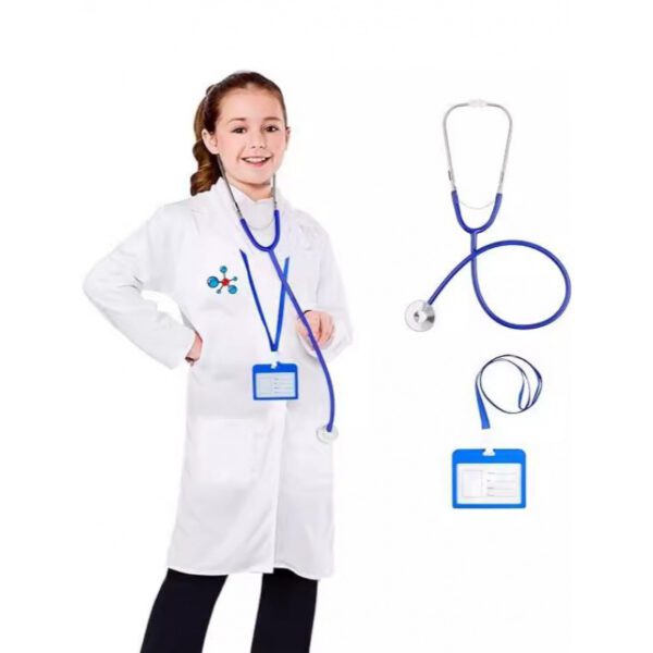 Childrens Doctor Costume White Lab Coat Role-playing Set