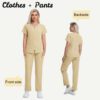 5c48fbe7-9b6a-47d2-951d-2de4e657de82.jpg New Solid-color Straight-leg Work Uniform Pants With Zipper For Doctors And Nurses Surgical Scrubs