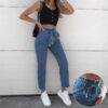 5c4ef7dc-16d7-48fa-abf7-c07902a150d2.jpg High-waisted Washed Pencil Pants Spring Sexy Temperament European And American Plus Size Denim Jeans For Women