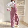 607f805c-ade5-42e8-b4dd-137b4f8161aa.jpg Elastic-waist Relaxed-fit Corduroy Overalls