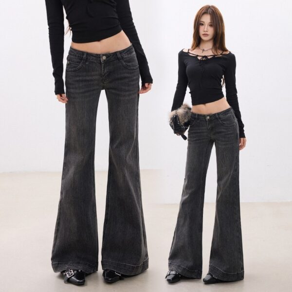 61225801-808d-4470-b986-77414f9ce0e2.jpg Hem-striped Low-rise Jeans For Women