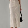 Women's Fashion Slimming Temperament High Waist Straight Skirt