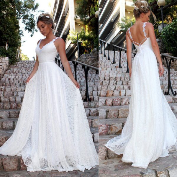 638217594440.jpg V-neck sling lace dress