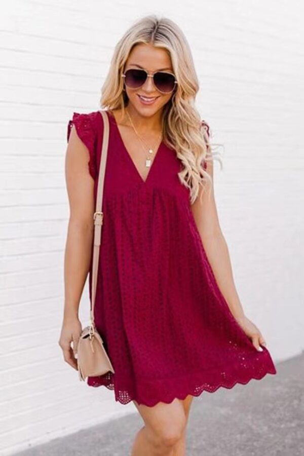 645884a2-663f-45fb-b576-9748a8c6ed6e.jpg Lace Dresses With Pocket Summer Sleeveless Jacquard Cutout V-Neck Beach Dress