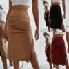 65b5e25b-a72a-4725-aa1b-bef9cb939222.jpg Ladies Skirts Women's Dresses Cross Drawstring Hips