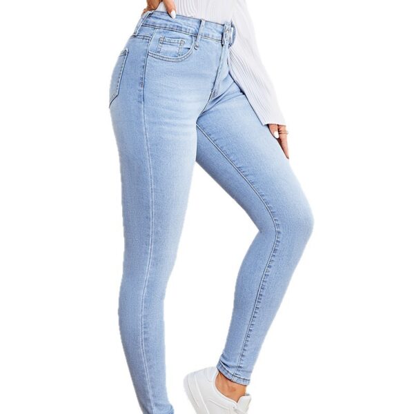 65c4cde9-a155-44de-a7e2-eb83909d31fb.jpg Fashionable Womens Stretchy Slim-Fit Denim Bootcut Pants