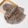 6703bc1b-fbf5-4858-b32a-713d44f8dec6.jpg Cross-border Arrival Rayon Crinkle Chain-pattern Fringed Long Scarf