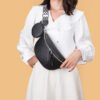 6a1a35ad-bfe5-4035-be8c-b6b6c63b4bfa.jpg Leather Fashion Crossbody Bag Elegant Solid Colour Genuine Leather Fanny Packs For Women Stylish Belt Bag Female Waist Pack Ladies Crossbody Chest Bag