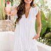 6b403508-c548-4450-82b8-3ca1dafd9d7a.jpg Lace Dresses With Pocket Summer Sleeveless Jacquard Cutout V-Neck Beach Dress