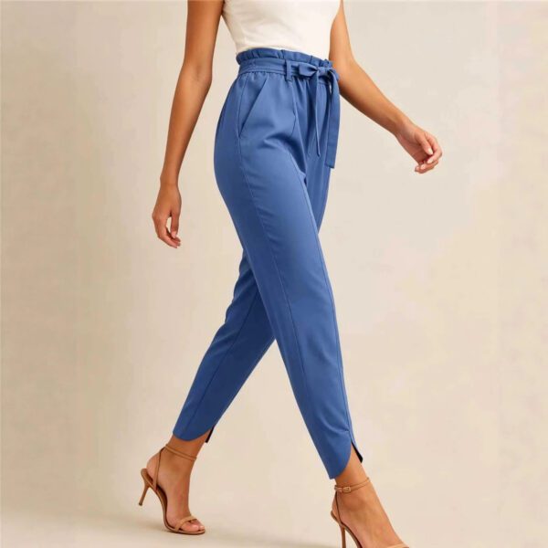 2026 European And American Women's Clothing Amazon Independent Station Fashion High Waist Solid Color All-match Elegant Casual Women's Pants