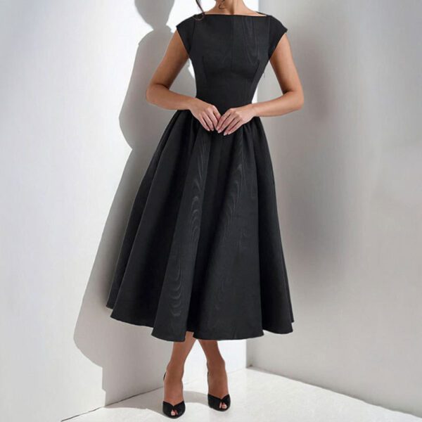 European And American Foreign Trade Women's Clothing, Women's Summer Dresses, French-Style Light Luxury Niche Mid-Length Dresses