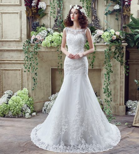 6dfc9fe4-fc03-4a97-a615-977e024058fb.jpg Bride Trailing Wedding Dress sexy Lace Mermaid Wedding DressW