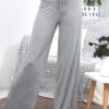 6e0f13d5-684b-474b-8513-a2814ce26e82.jpg Wide Leg High Waist Elastic Band Casual Pants