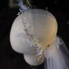Bridal wreath veil wedding dress accessories