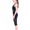 helisopus women in quick drying high waist pants pocket, elastic mesh sports leisure fitness that hot pants leggings