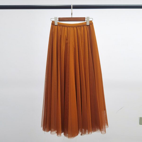 Pleated Skirt Tulle Skirt All-match Princess Style Sweet