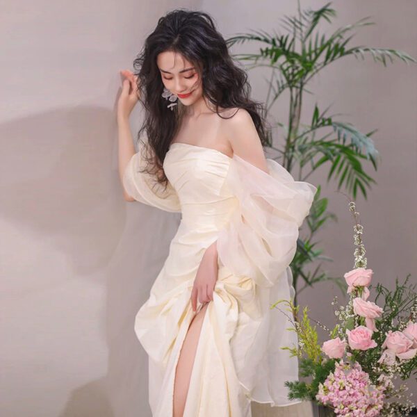 74cffa66-bcf5-45fd-96f4-e532d5ab156f.jpg Tube Top Light Wedding Dress Bride Simple Long