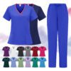 Uniform Sets Stretchy, Quick-drying Surgical Scrubs For Medical Staff In Operating Rooms