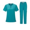 75f3f9a5-fd14-422a-bdc1-64e8e167bdc4.jpg V-neck Two-piece Medical Work Uniform