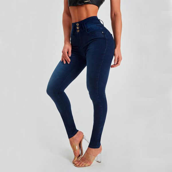 766c157f-a928-4431-873c-35a793a9d8de.jpg High Waist Jeans Women's Skinny Trousers Tight Stretch Shaping And Hip Lifting Pants