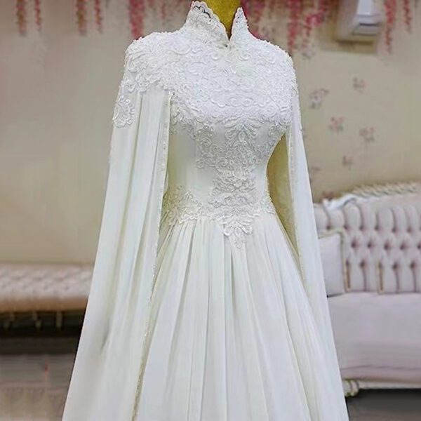 767ca9c0-4cee-407e-85a4-523641434134.jpg Lace Slim Long Sleeve Fishtail Wedding Dress