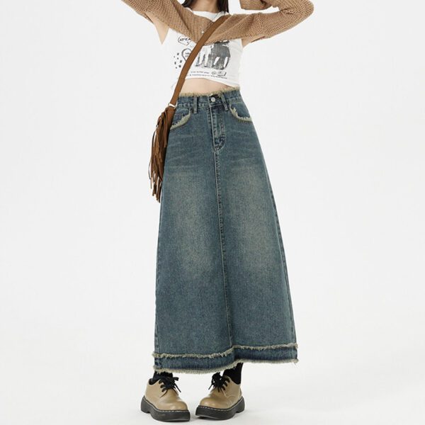 7709ae2a-b7e8-48e6-ae46-e86a4b625b60.jpg Retro Fashion Hip Denim Long Skirts Women